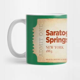 Horse Life in Saratoga Springs New York Mug